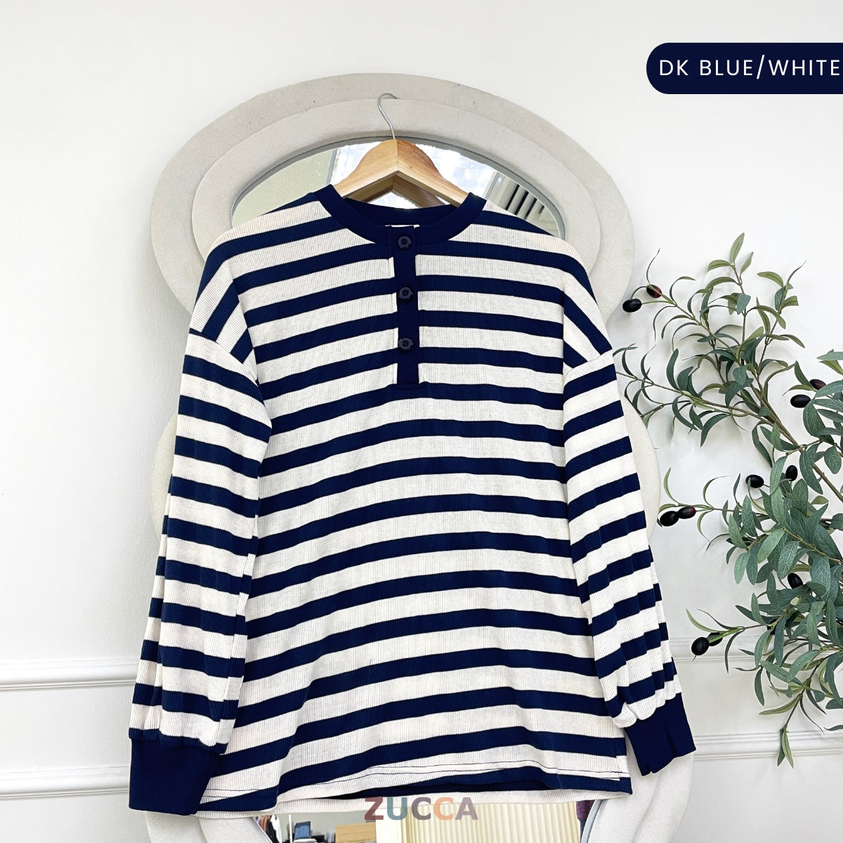 ZUCCA SUFIA CLASSIC STRIPE LONG SLEEVE - MA145 (GN230)