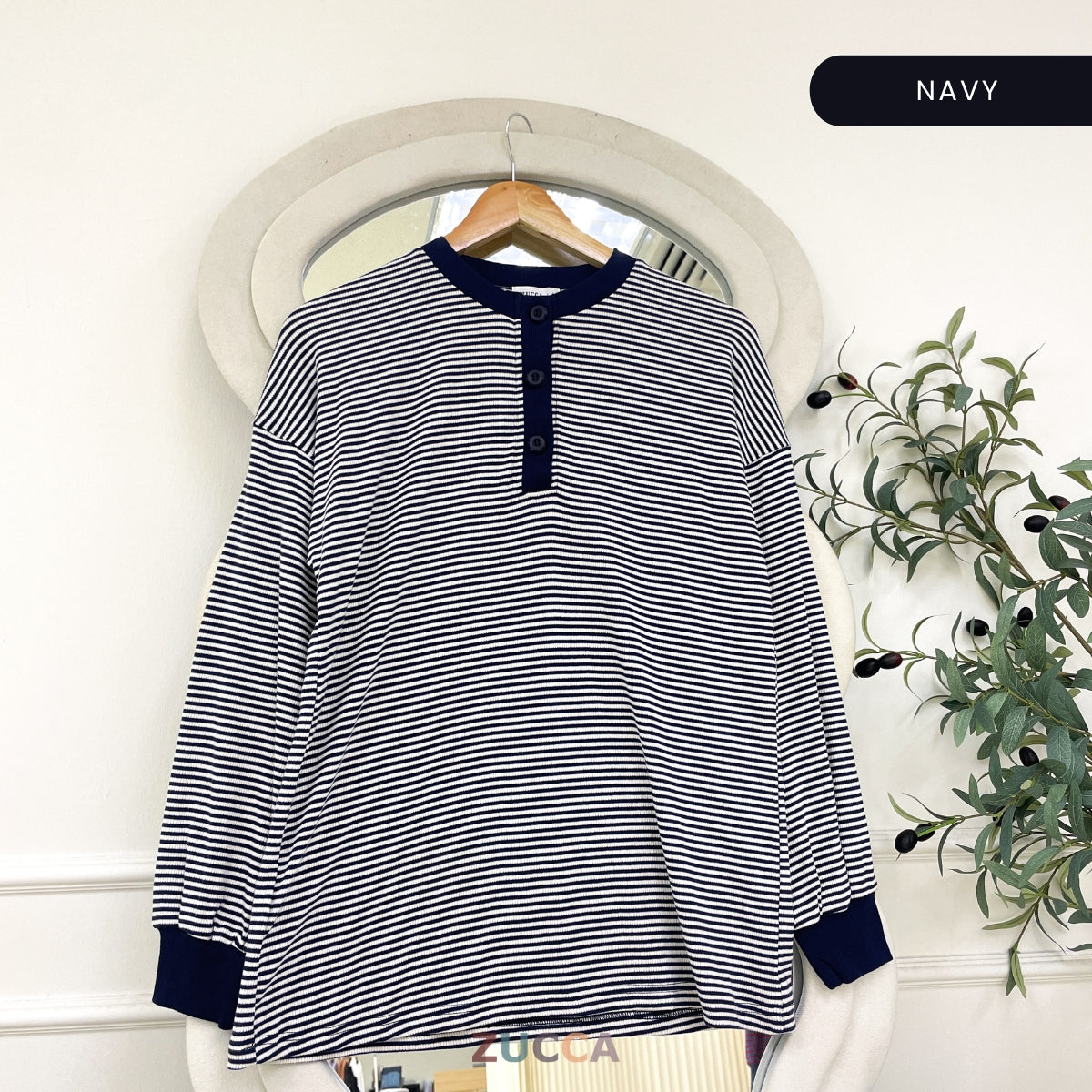 ZUCCA SUFIA CLASSIC STRIPE LONG SLEEVE - MA145 (GN230)