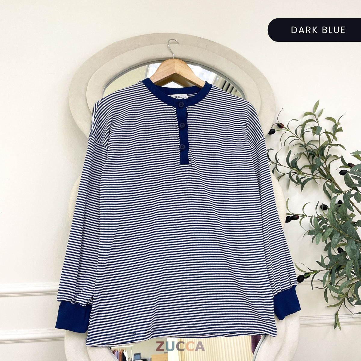 ZUCCA SUFIA CLASSIC STRIPE LONG SLEEVE - MA145 (GN230)
