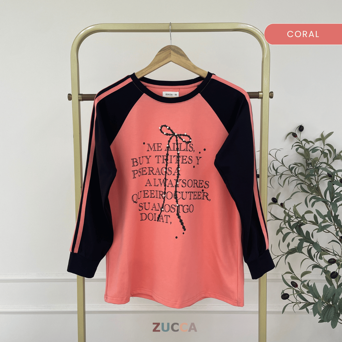 ZUCCA ROWAN KASUAL WOMEN GRAPHIC T-SHIRT LONG SLEEVE - MA146