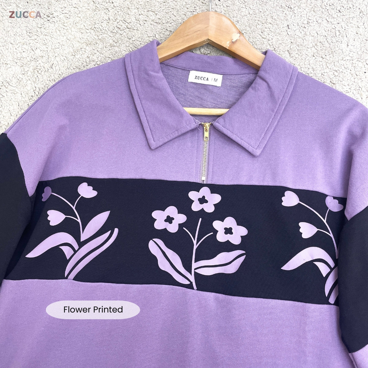 ZUCCA ROZIANA KASUAL WOMEN SHIRT WITH FLORAL PRINTED - MA147