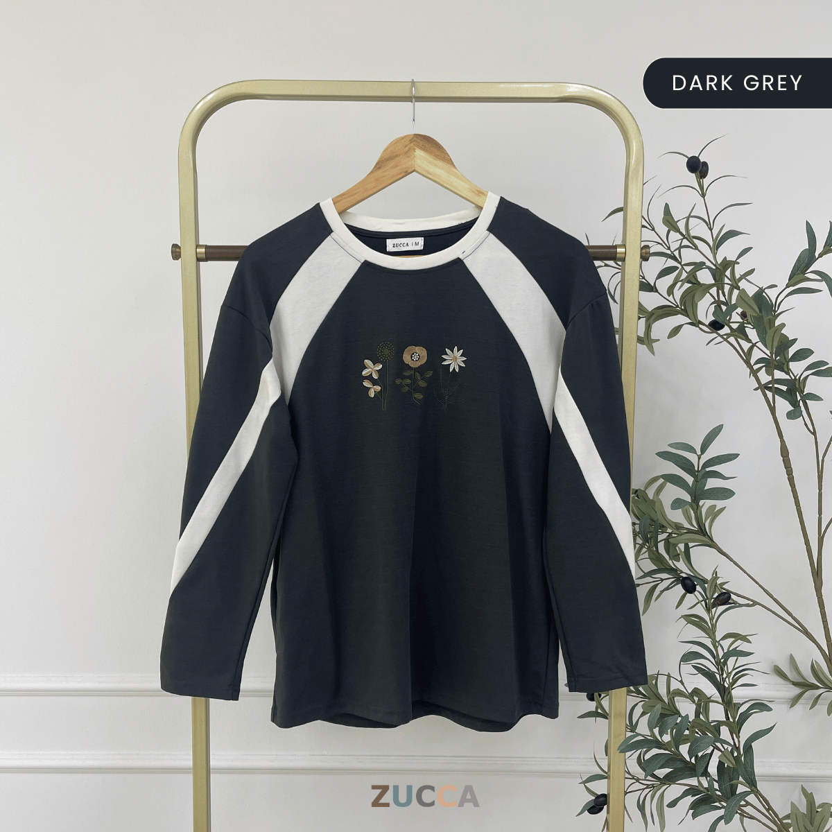 ZUCCA MIYA KASUAL WOMEN GRAPHIC T-SHIRT LONG SLEEVE - MA149