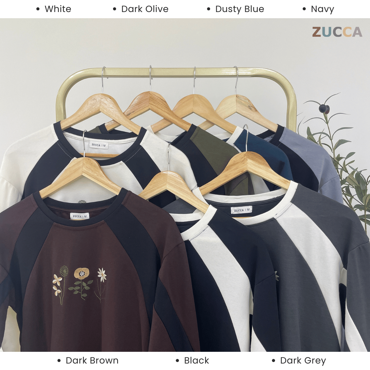 ZUCCA MIYA KASUAL WOMEN GRAPHIC T-SHIRT LONG SLEEVE - MA149