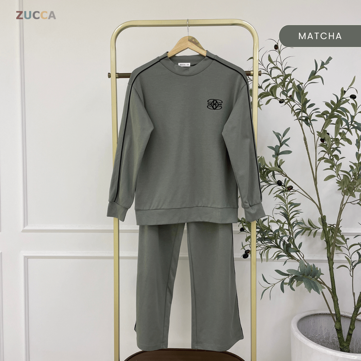 ZUCCA HANEEN CASUAL SWEATSHIRT SPORTY SET - MA154