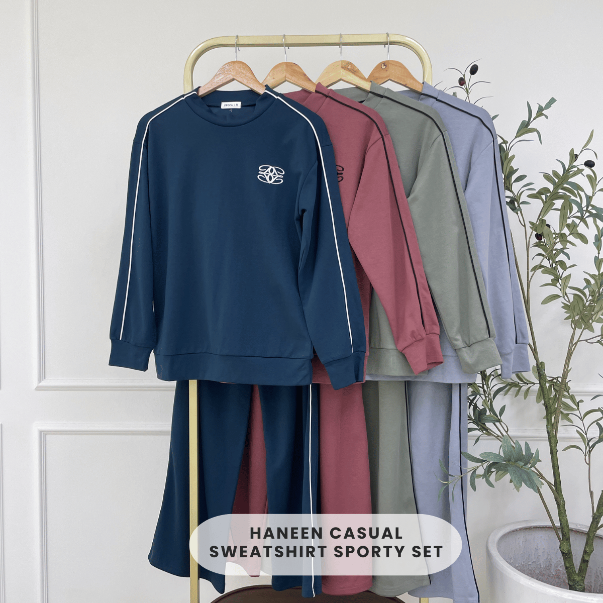 ZUCCA HANEEN CASUAL SWEATSHIRT SPORTY SET - MA154