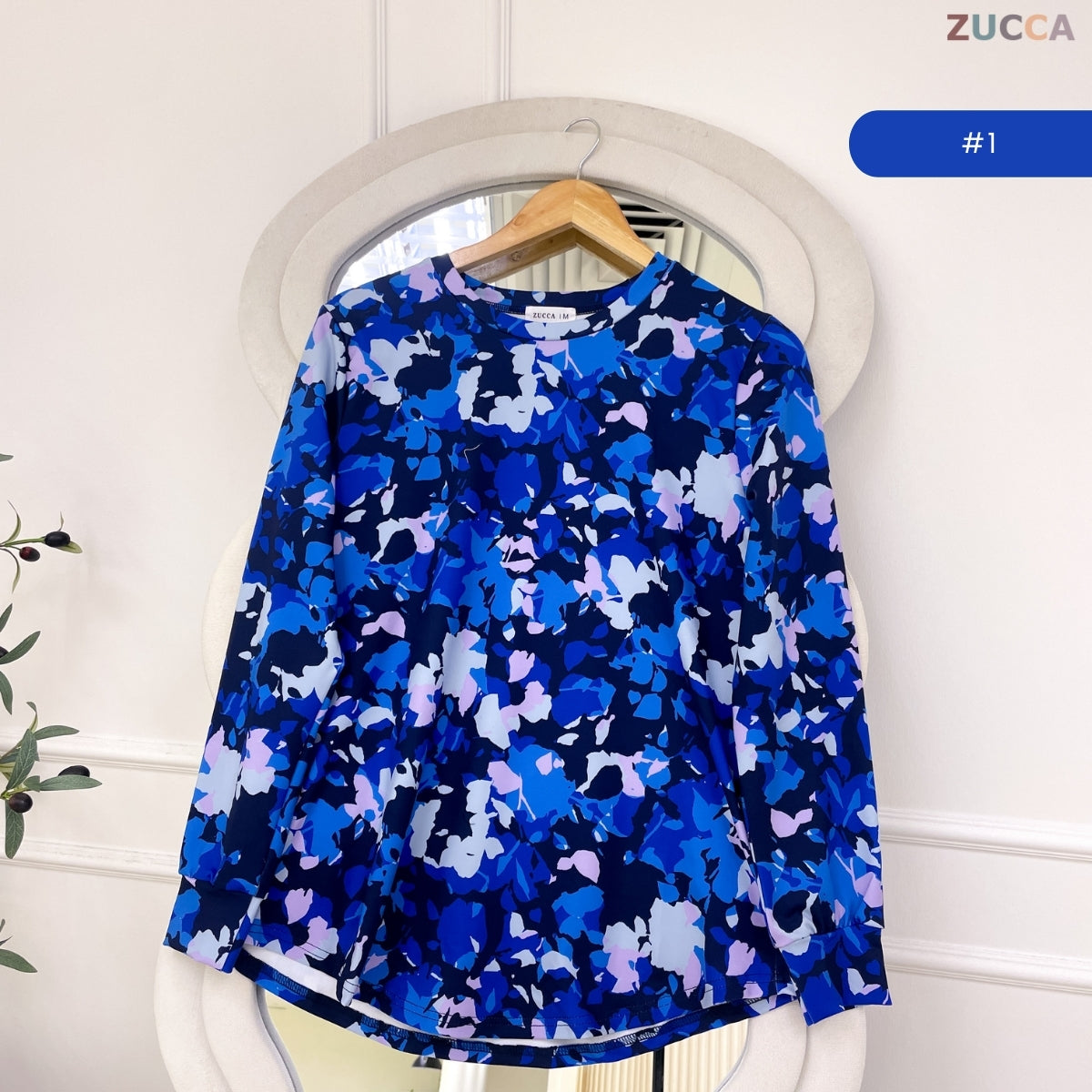 ZUCCA ZELIA KASUAL WOMEN SWEATSHIRT LONG SLEEVE - MA156