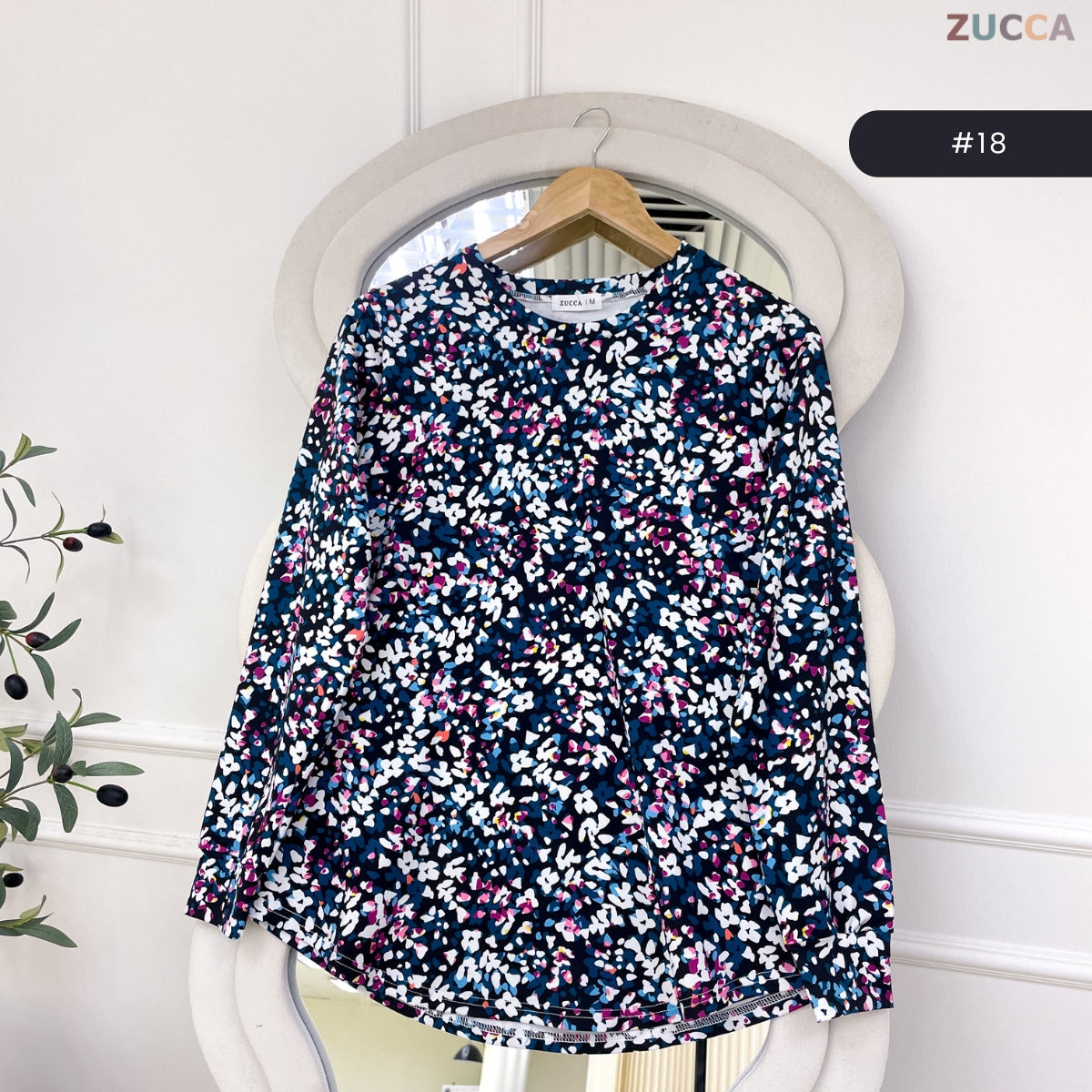 ZUCCA ZELIA KASUAL WOMEN SWEATSHIRT LONG SLEEVE - MA156