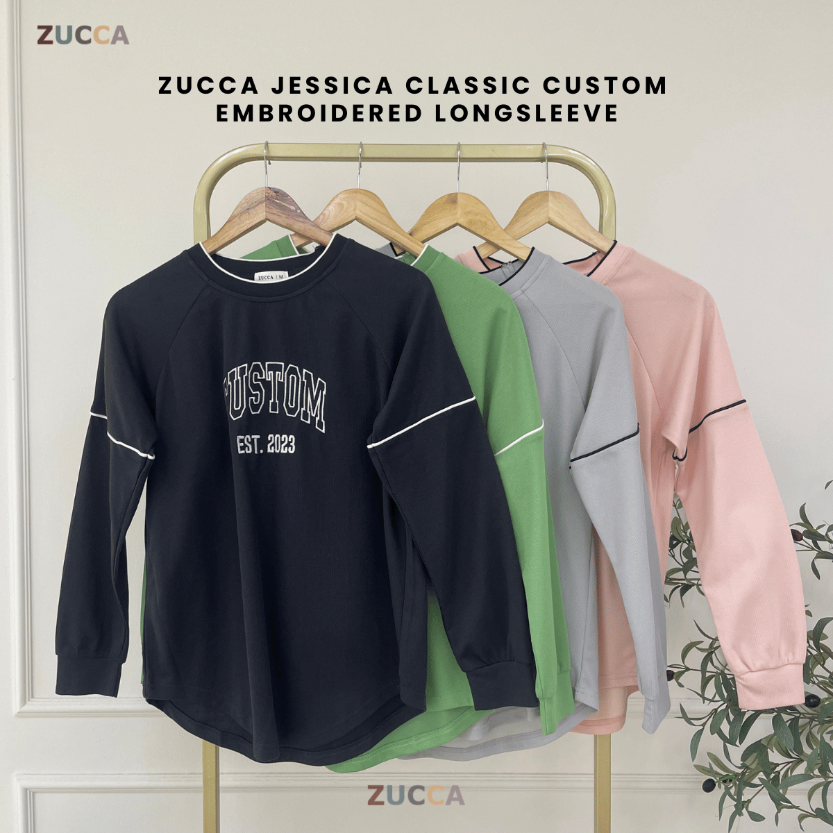 ZUCCA JESSICA CLASSIC CUSTOM EMBROIDERED LONGSLEEVE - MA161