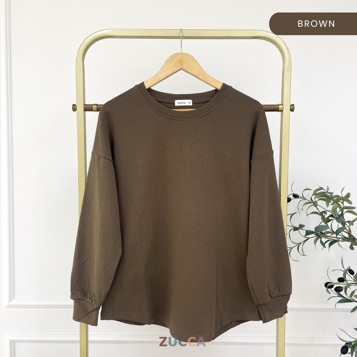 ZUCCA DARLIA KASUAL WOMEN PLAIN OVERSIZE SHIRT LONG SLEEVE - MA163