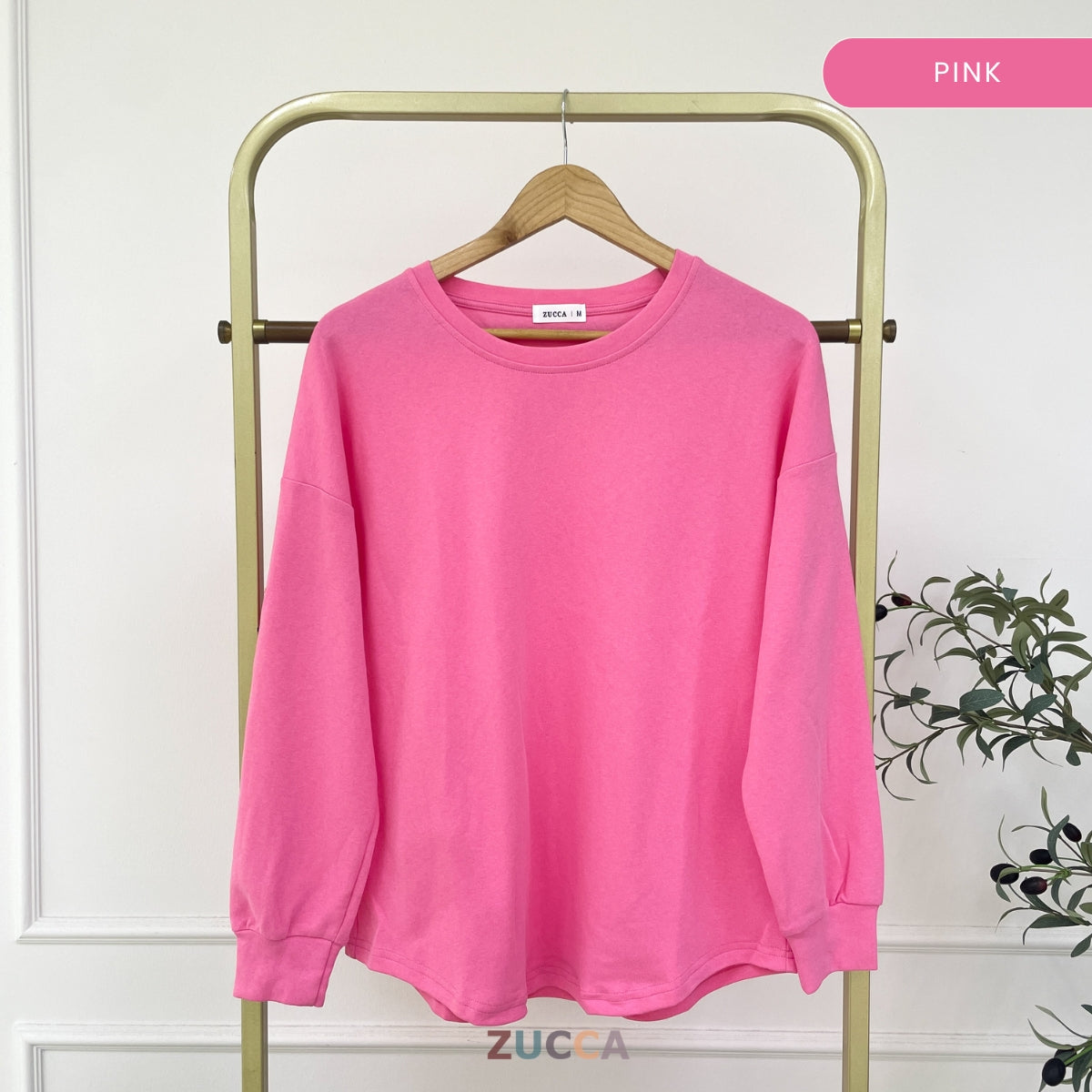 ZUCCA DARLIA KASUAL WOMEN PLAIN OVERSIZE SHIRT LONG SLEEVE - MA163