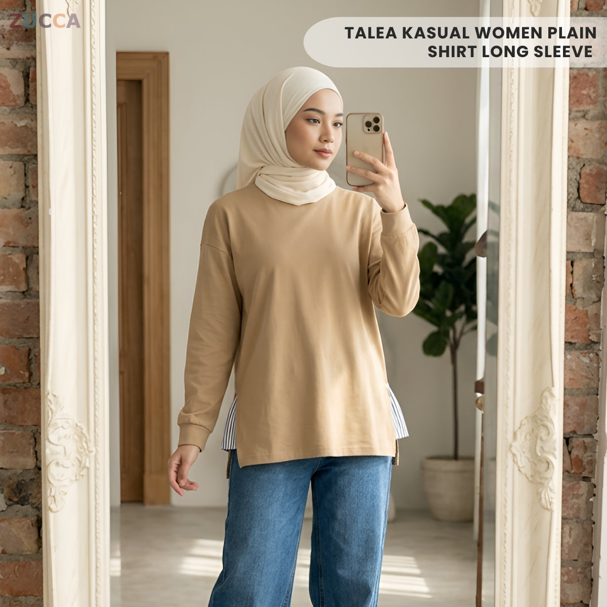 ZUCCA TALEA KASUAL WOMEN PLAIN SHIRT LONG SLEEVE - MA159
