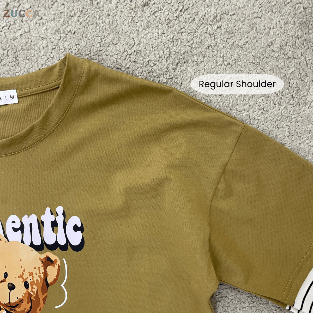 ZUCCA KAYLIE AUTHENTIC TEDDY GRAPHIC COTTON TEE - MA164