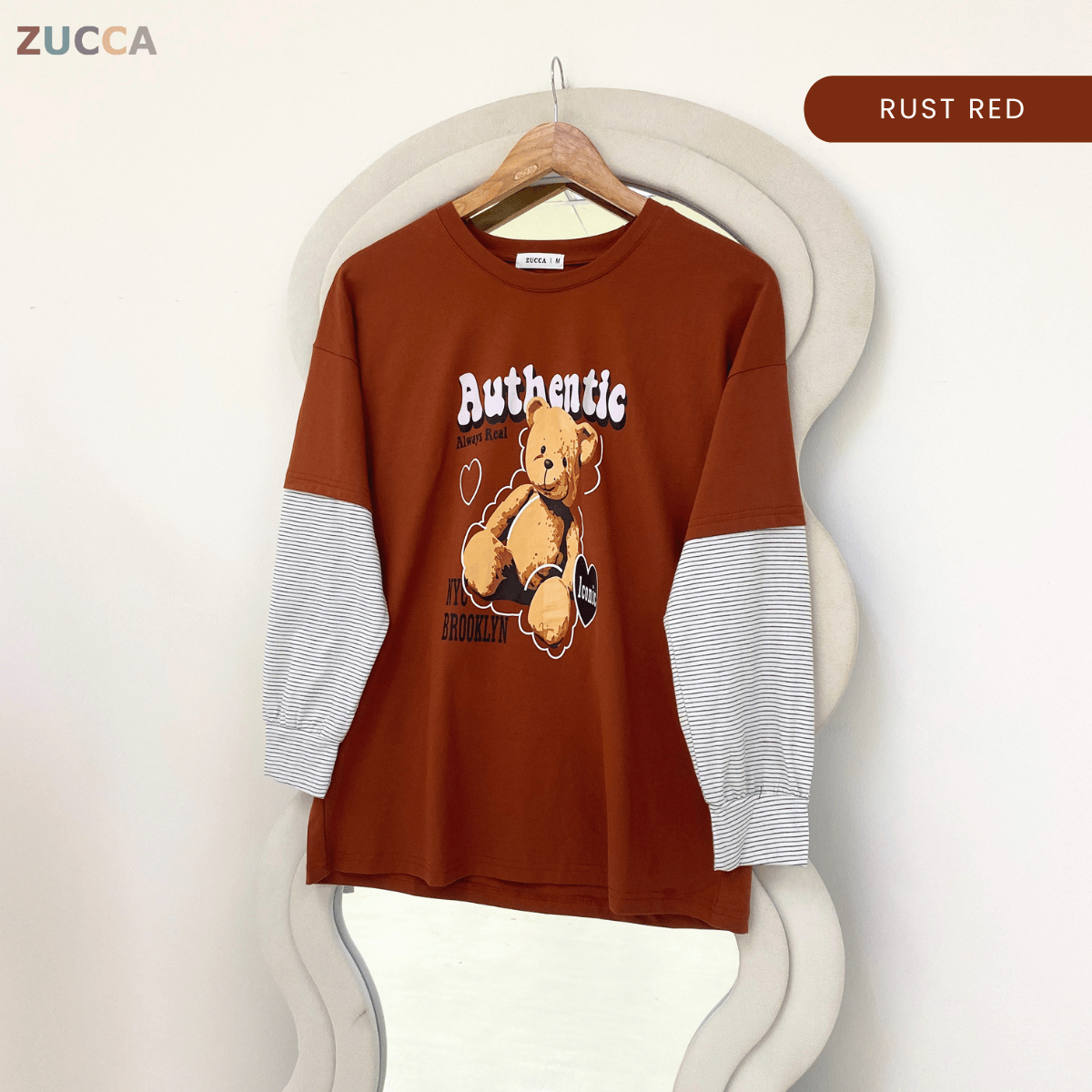 ZUCCA KAYLIE AUTHENTIC TEDDY GRAPHIC COTTON TEE - MA164