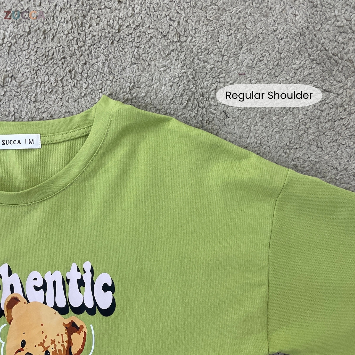 ZUCCA KAYLIE AUTHENTIC TEDDY GRAPHIC COTTON TEE - MA164
