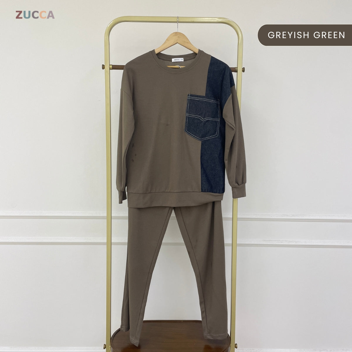 ZUCCA NARISSA TRENDY DAILY COLOURBLOCK MODEST SET - MA165