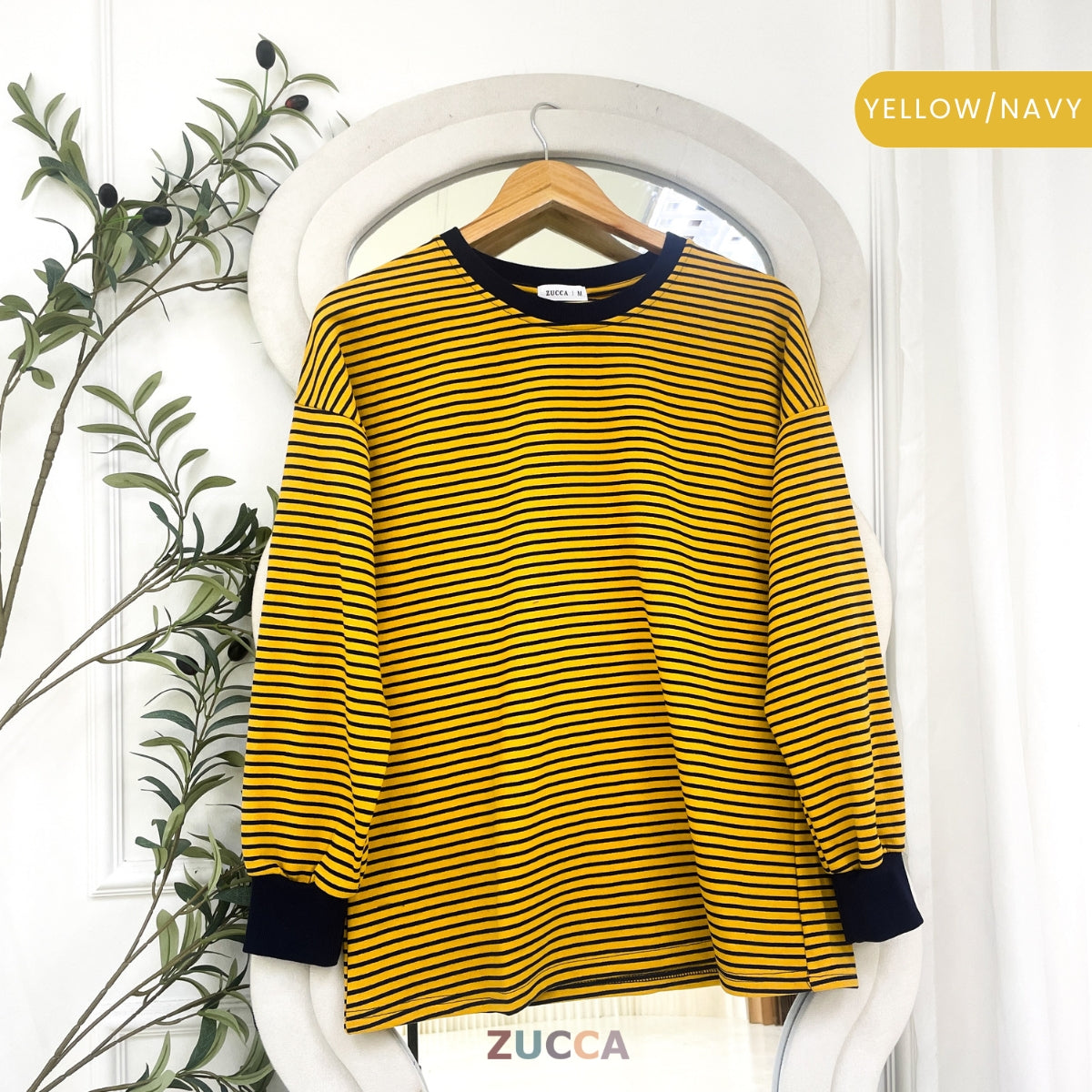 ZUCCA GRACE WOMEN KASUAL STRIPE SHIRT LONG SLEEVE - MA166