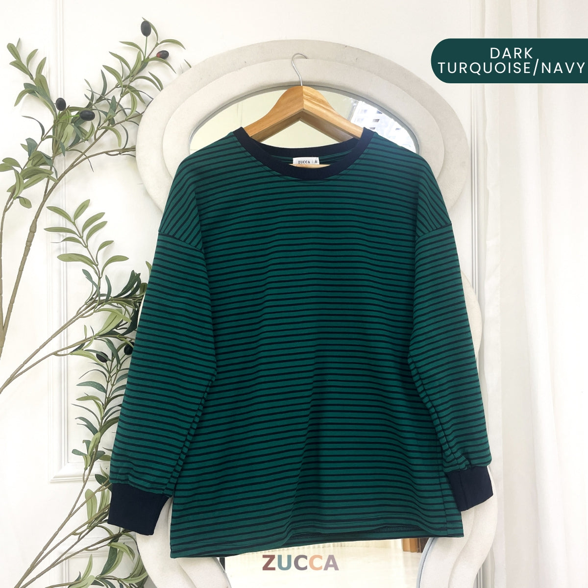 ZUCCA GRACE WOMEN KASUAL STRIPE SHIRT LONG SLEEVE - MA166