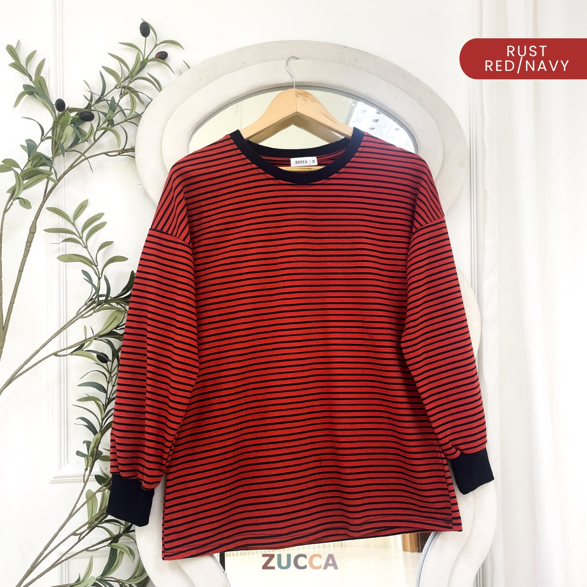 ZUCCA GRACE WOMEN KASUAL STRIPE SHIRT LONG SLEEVE - MA166