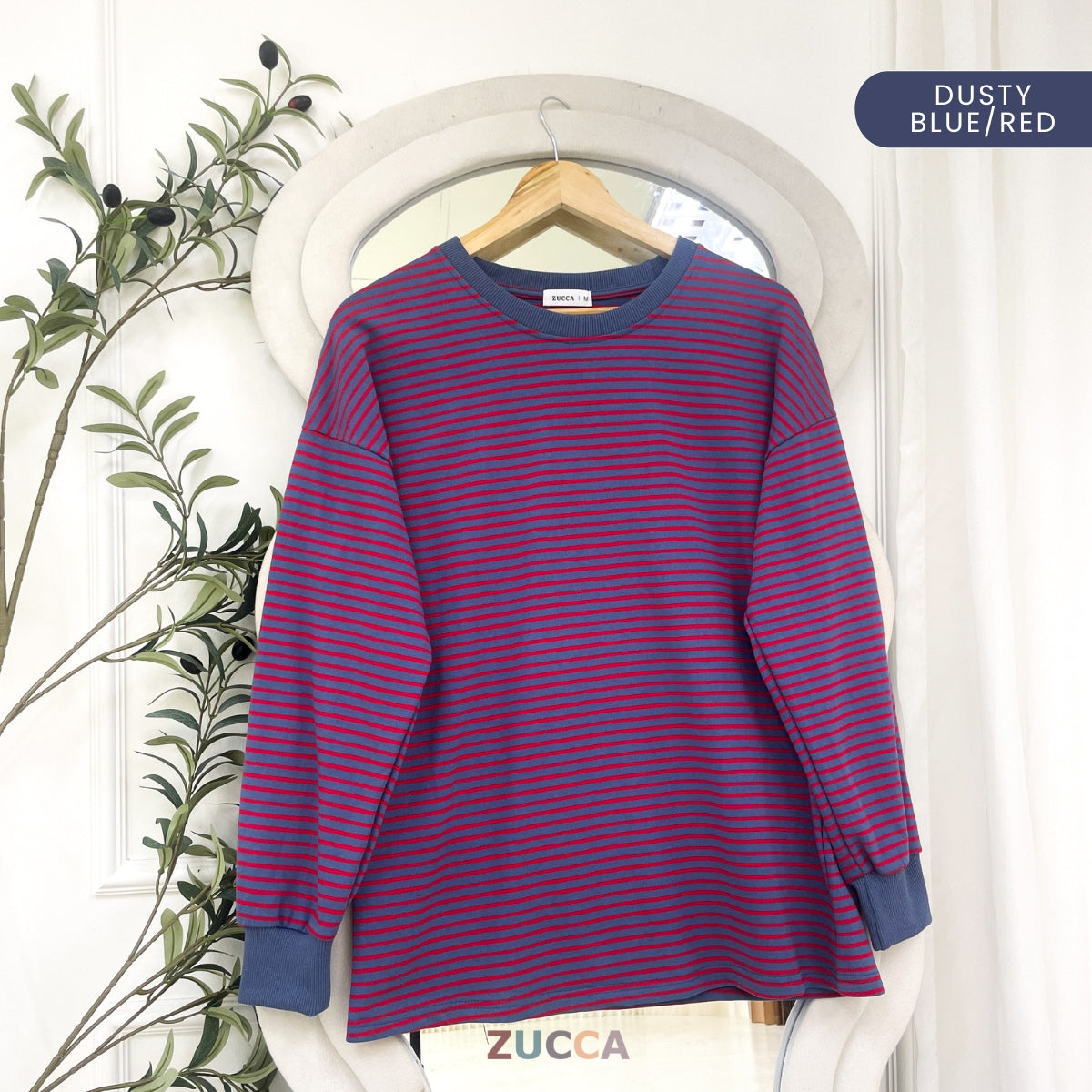 ZUCCA GRACE WOMEN KASUAL STRIPE SHIRT LONG SLEEVE - MA166