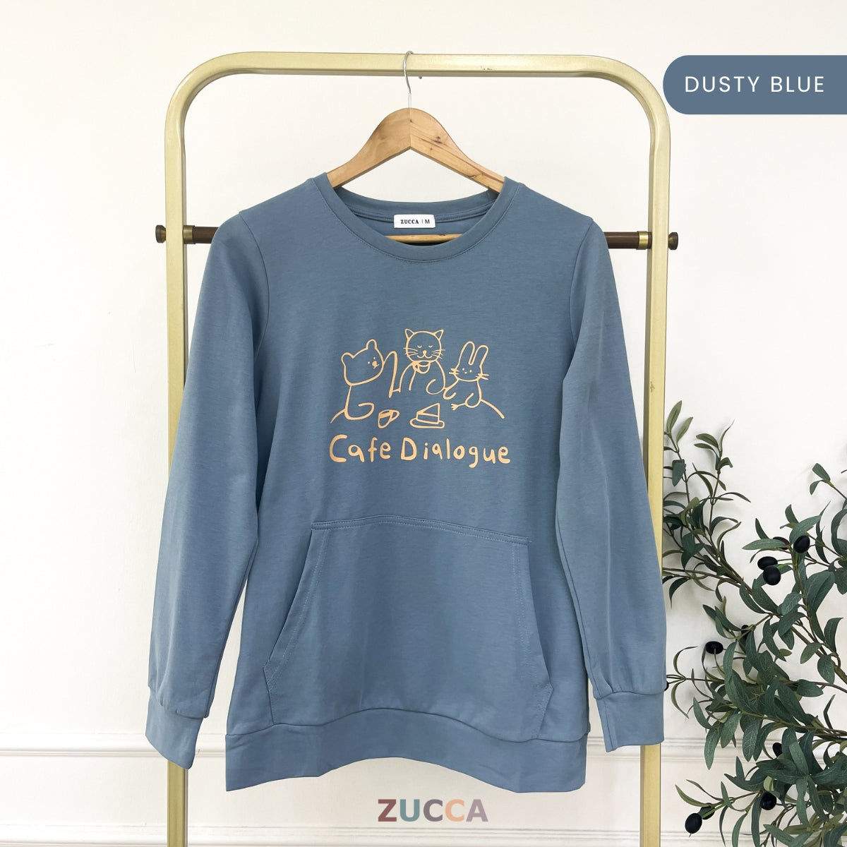 ZUCCA BARBARA MINIMALIST ANIMAL PRINT SWEATSHIRT - MA167