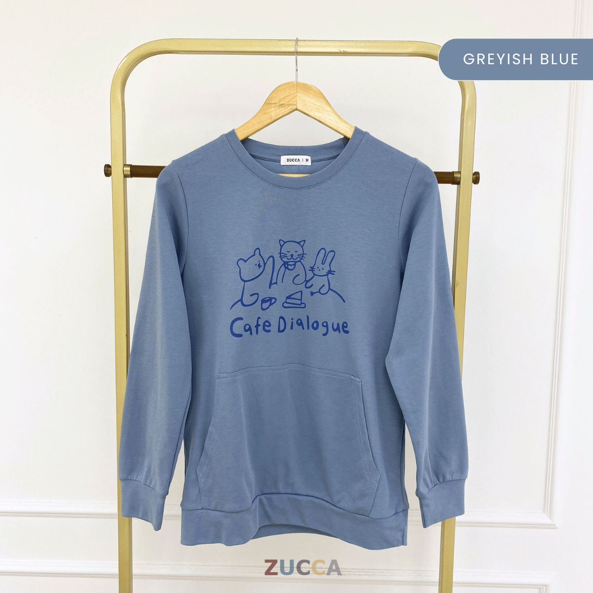 ZUCCA BARBARA MINIMALIST ANIMAL PRINT SWEATSHIRT - MA167