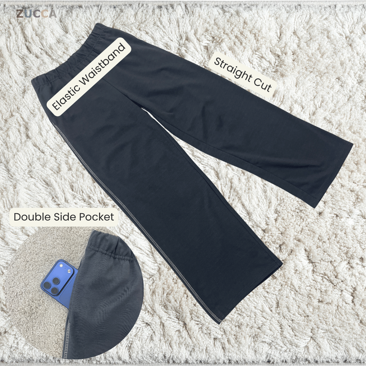 ZUCCA QIANA SIGNATURE STITCH MODEST CO-ORD SET - MA170 (GN258)