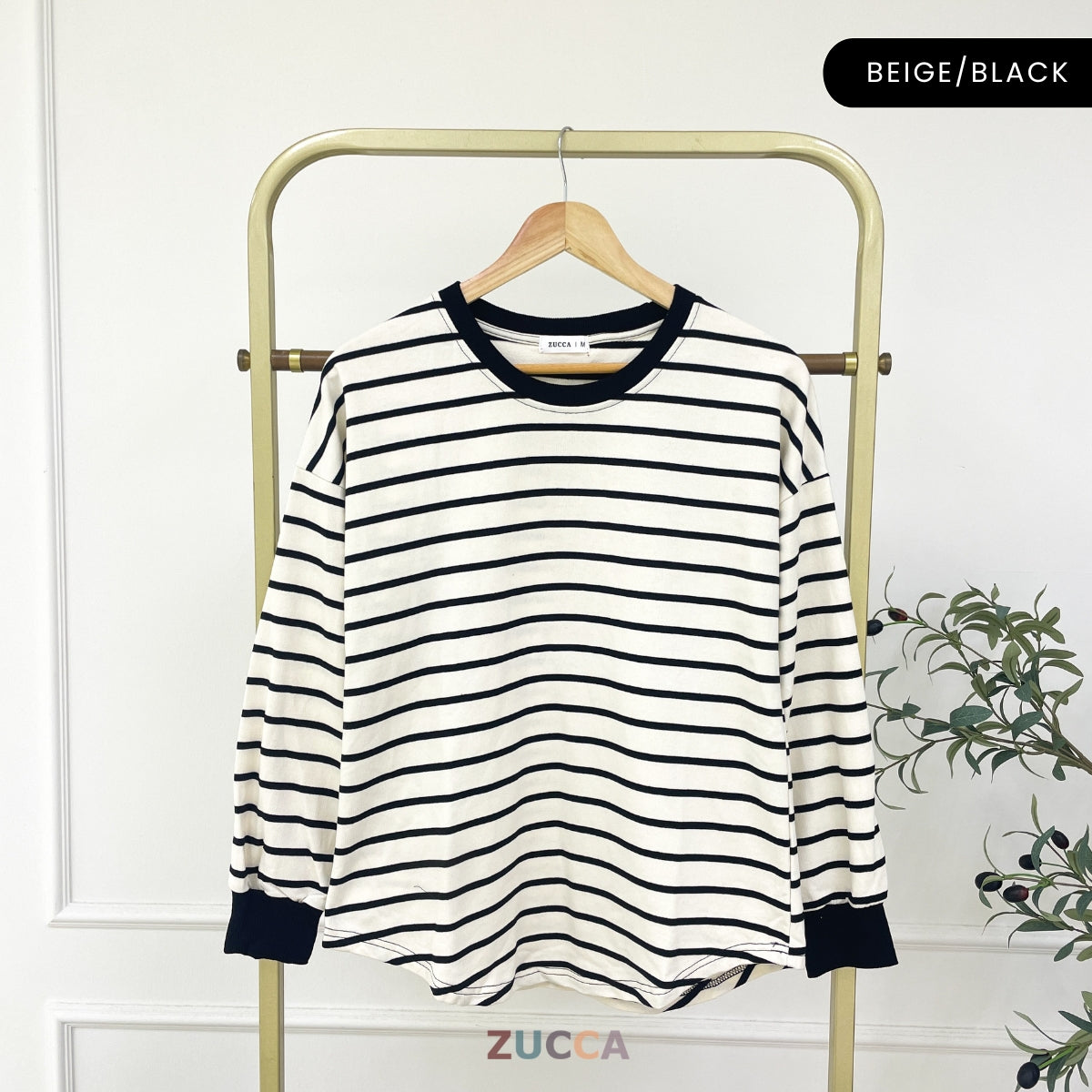 ZUCCA AZUNA KASUAL WOMEN STRIPE LONG SLEEVE - MA172