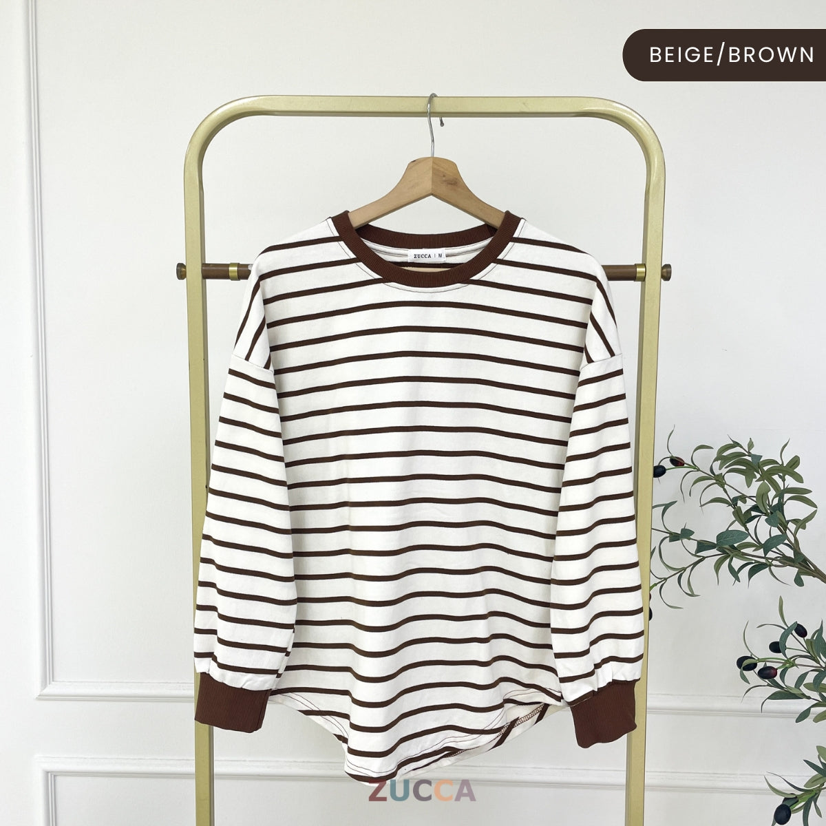 ZUCCA AZUNA KASUAL WOMEN STRIPE LONG SLEEVE - MA172