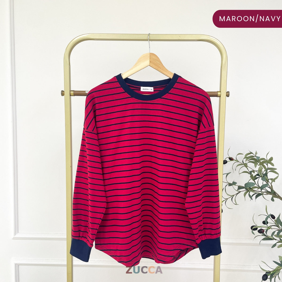 ZUCCA AZUNA KASUAL WOMEN STRIPE LONG SLEEVE - MA172