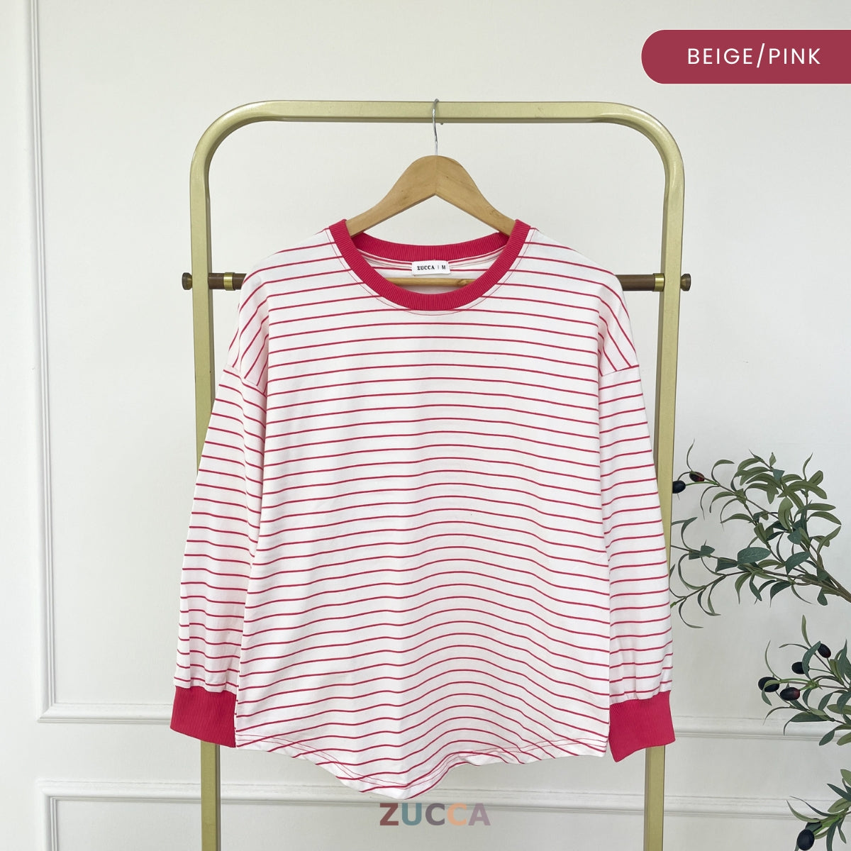 ZUCCA AZUNA KASUAL WOMEN STRIPE LONG SLEEVE - MA172