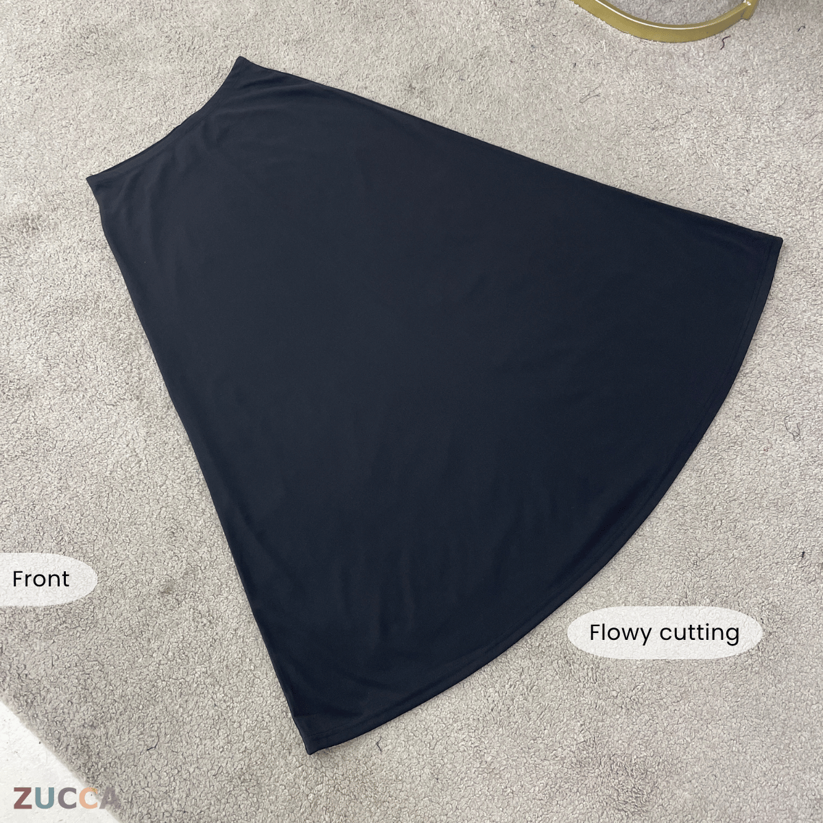 ZUCCA FAZINA FLOWY A-LINE SKIRT MODEST WEAR ESSENTIAL - MA175