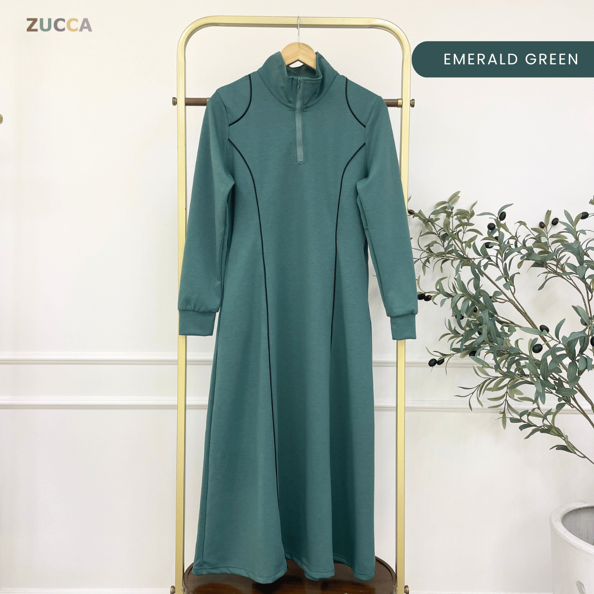 ZUCCA CINDY SPORTY CONTOUR MODEST DRESS – MA178