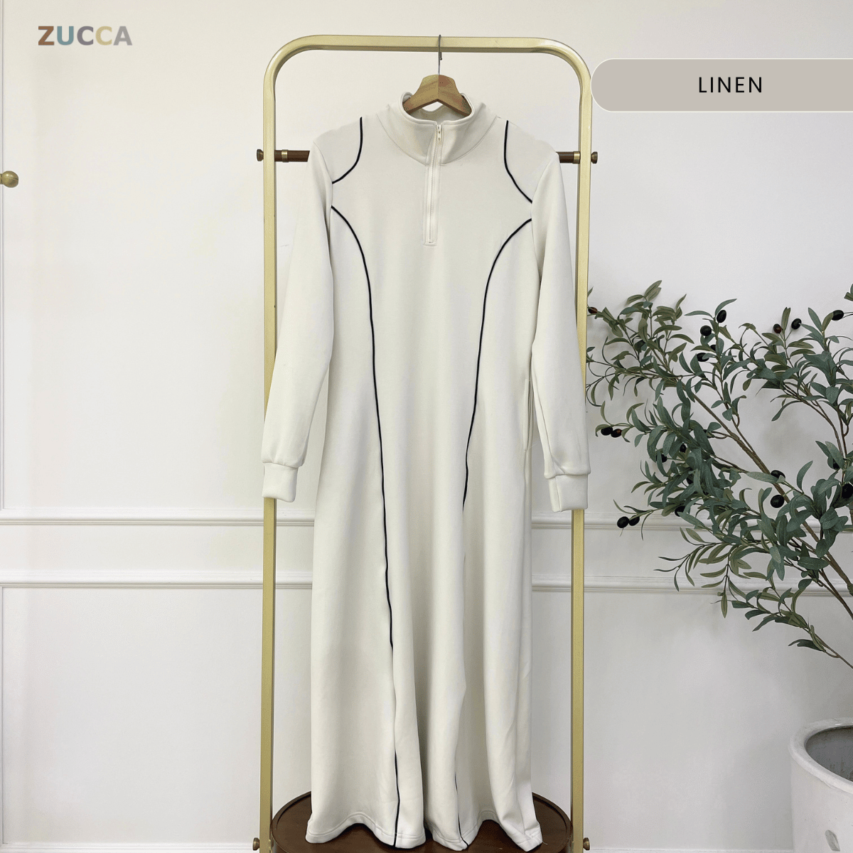 ZUCCA CINDY SPORTY CONTOUR MODEST DRESS – MA178