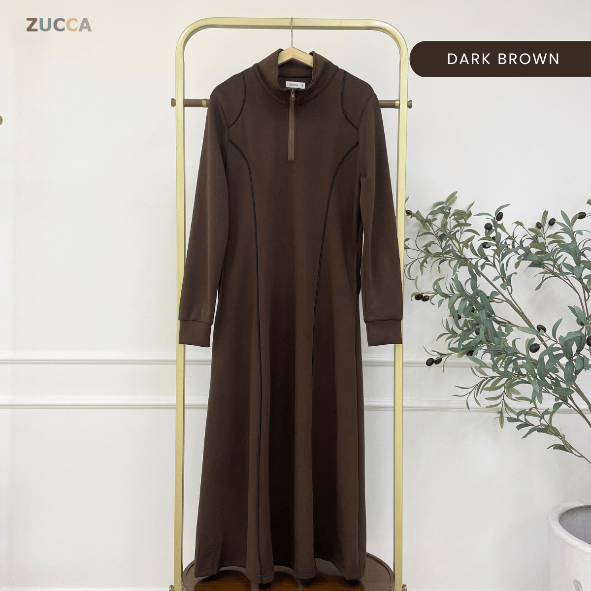 ZUCCA CINDY SPORTY CONTOUR MODEST DRESS – MA178