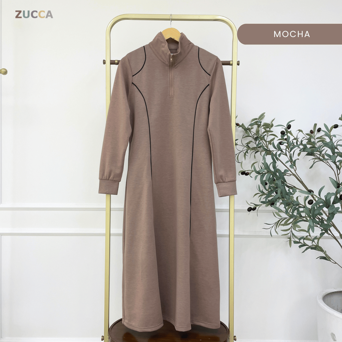 ZUCCA CINDY SPORTY CONTOUR MODEST DRESS – MA178