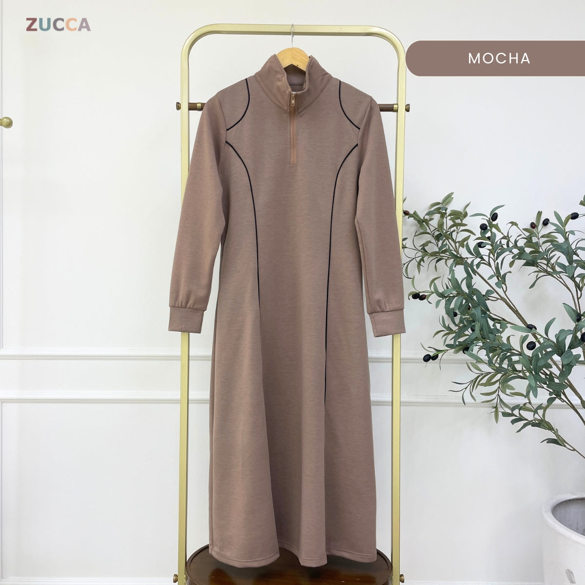 ZUCCA CINDY SPORTY CONTOUR MODEST DRESS – MA178
