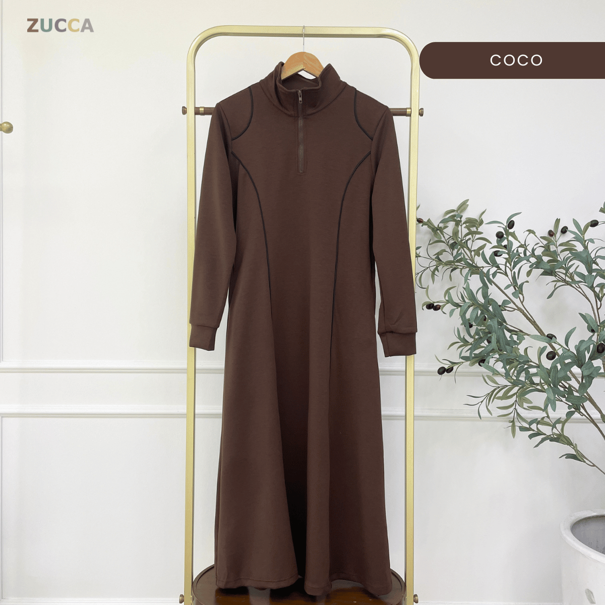 ZUCCA CINDY SPORTY CONTOUR MODEST DRESS – MA178