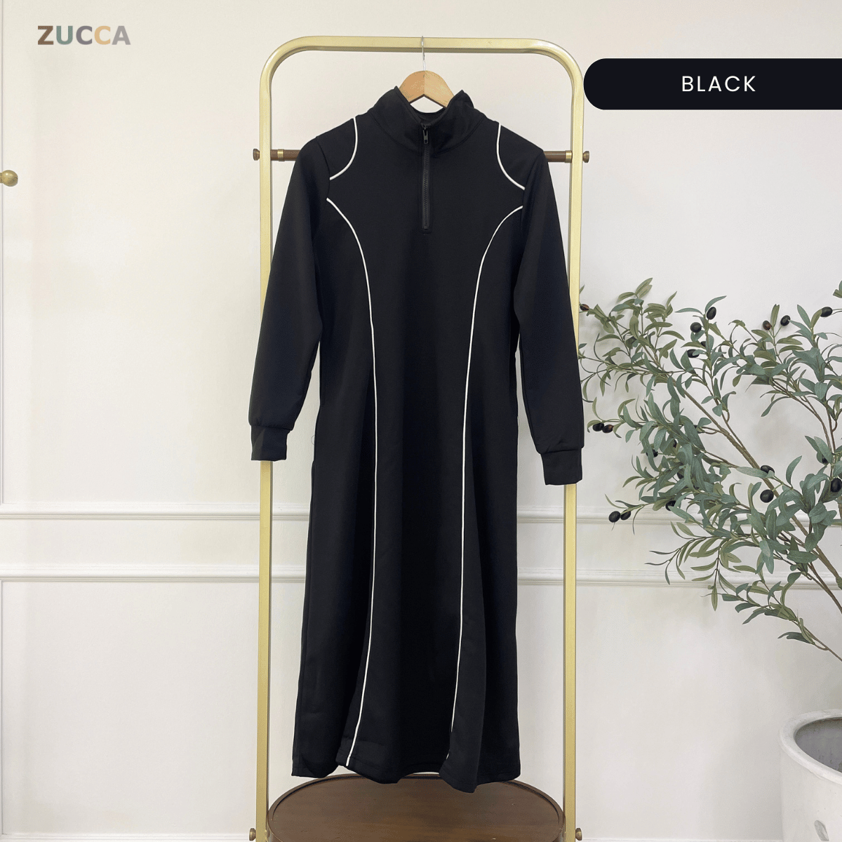 ZUCCA CINDY SPORTY CONTOUR MODEST DRESS – MA178