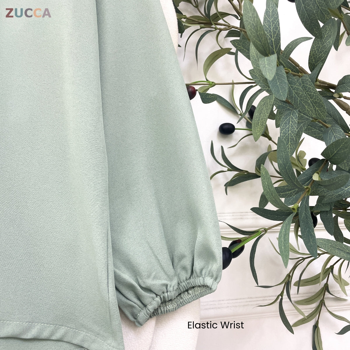 ZUCCA SURIA MINIMALIST PLAIN BLOUSE LONG SLEEVE - MA184