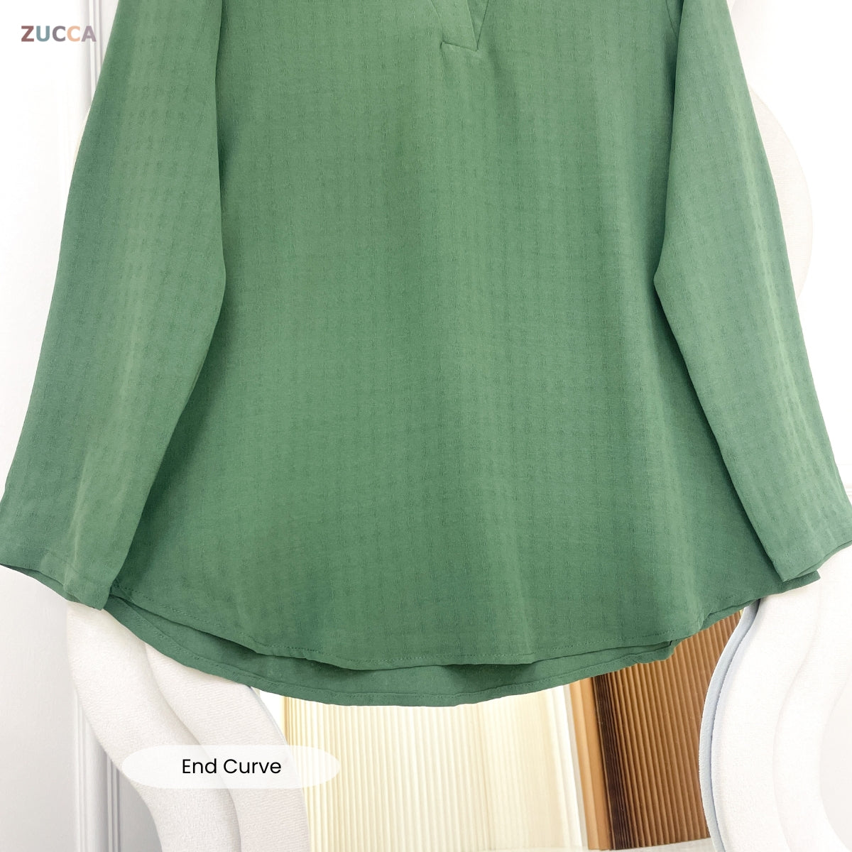 ZUCCA AZIANA KASUAL WOMEN PLAIN BLOUSE LONG SLEEVE - MA180