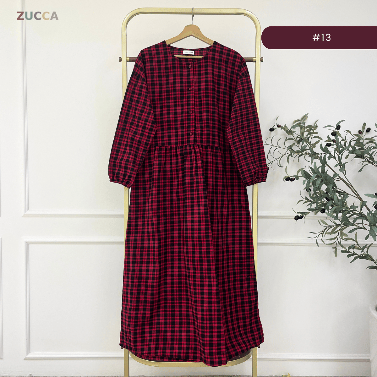 ZUCCA EMILIA SOFT STRIPE MODEST MAXI DRESS-MA181