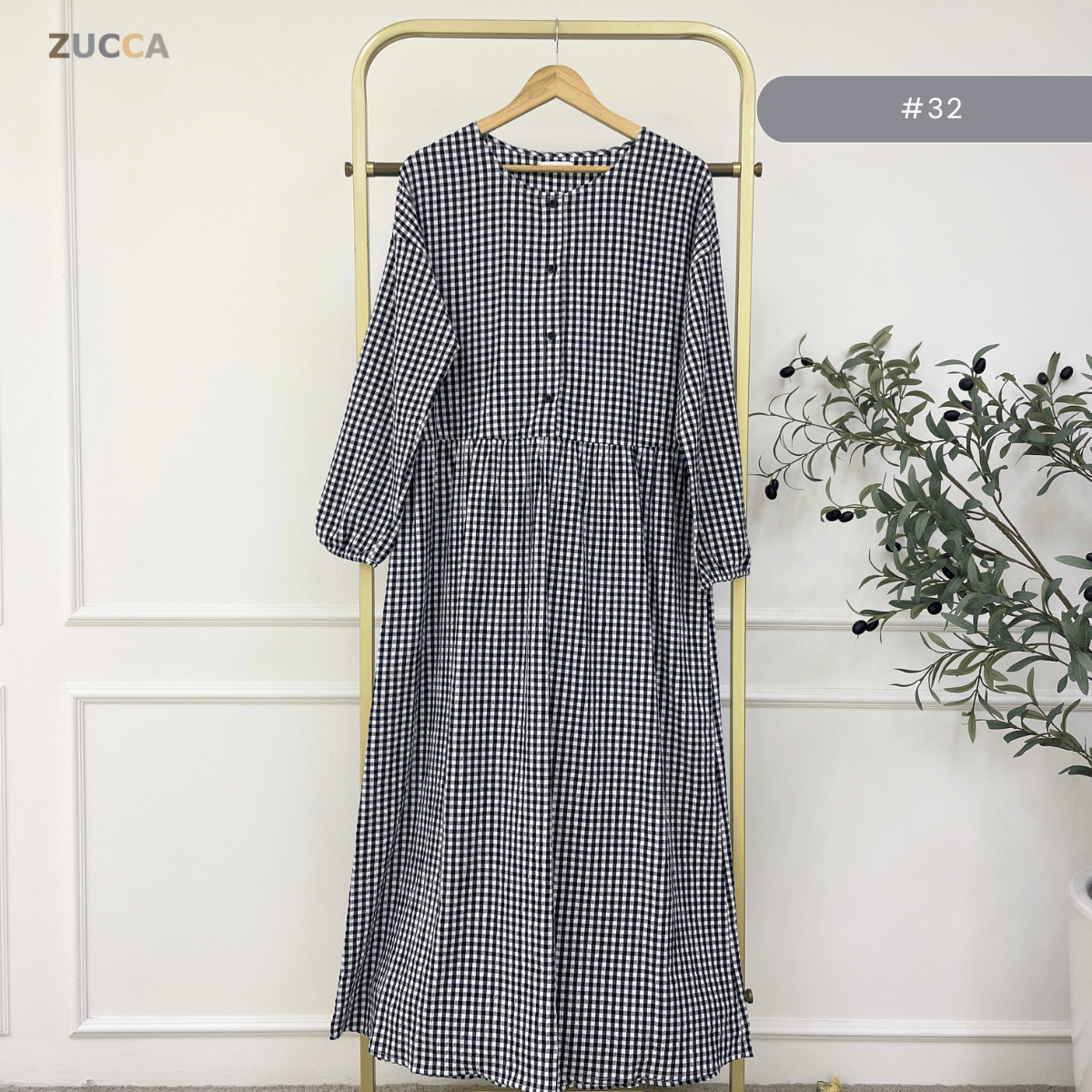 ZUCCA EMILIA SOFT STRIPE MODEST MAXI DRESS-MA181