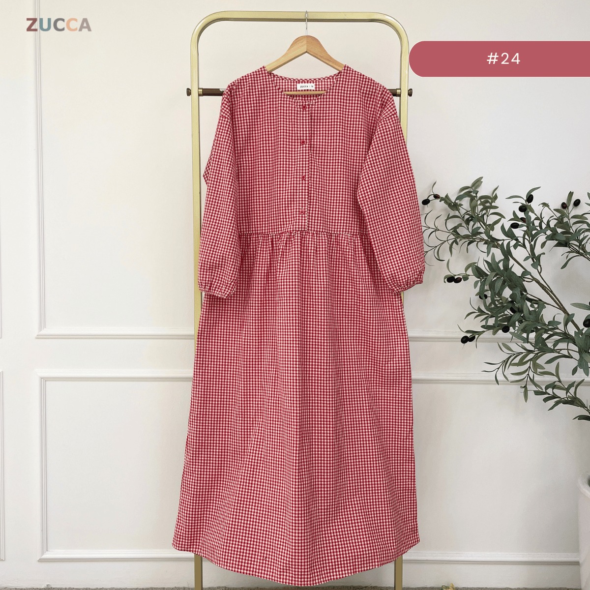 ZUCCA EMILIA SOFT STRIPE MODEST MAXI DRESS-MA181