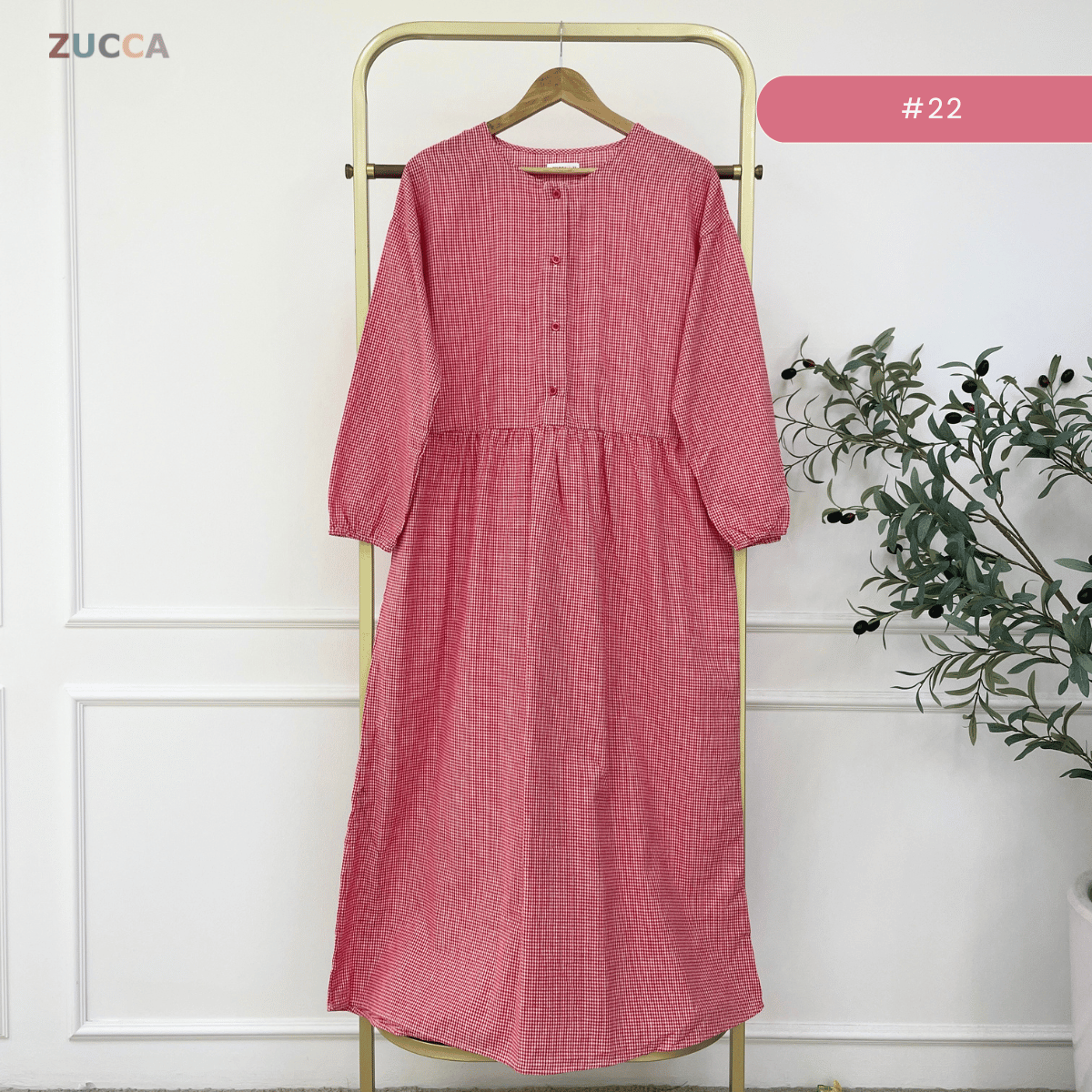 ZUCCA EMILIA SOFT STRIPE MODEST MAXI DRESS-MA181