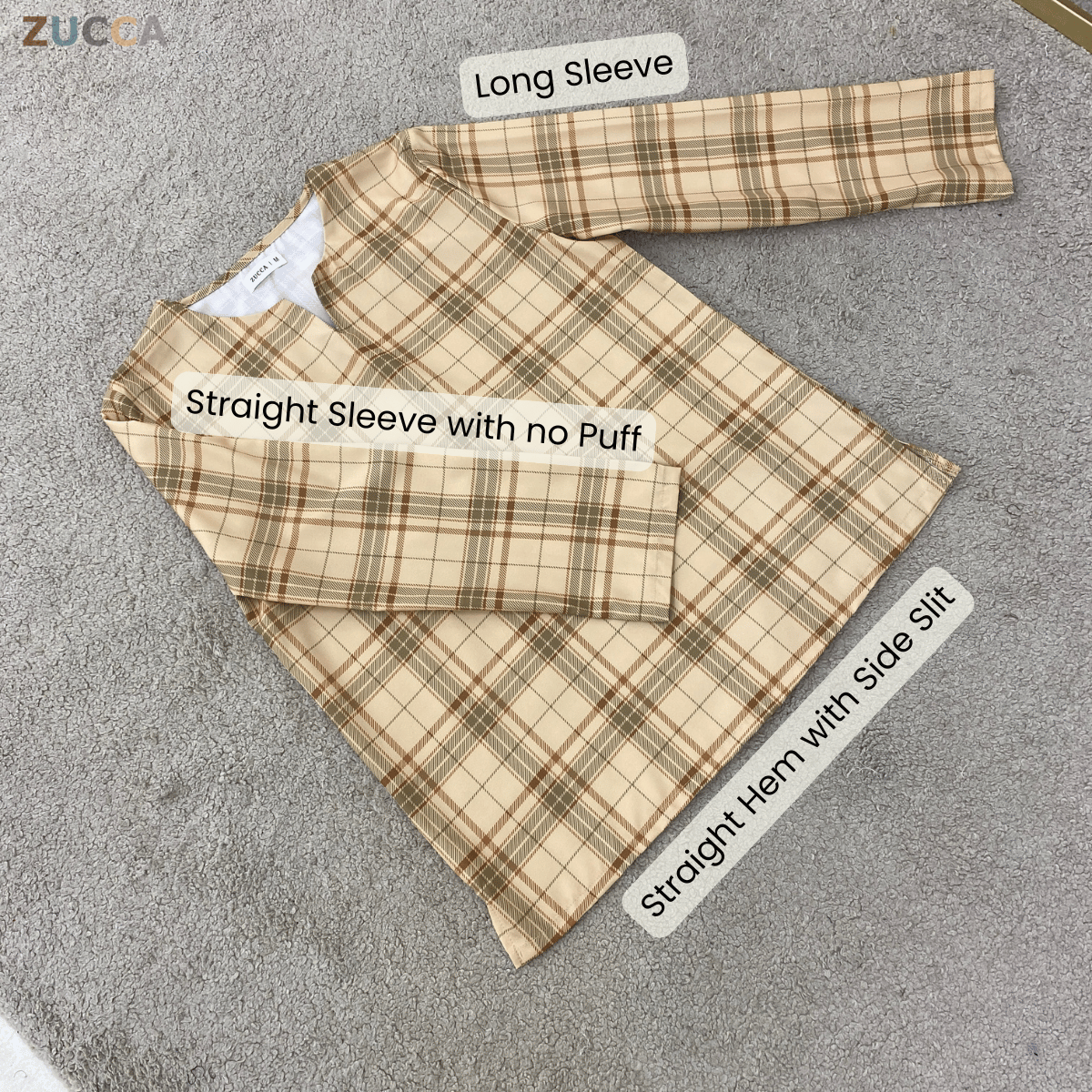 ZUCCA ATIA SIGNATURE HERITAGE PLAID BLOUSE - MA186 (B14194)