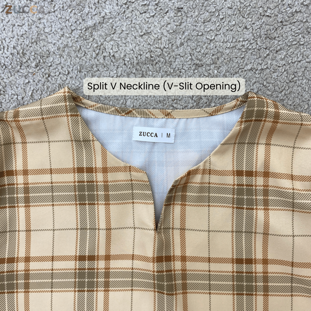 ZUCCA ATIA SIGNATURE HERITAGE PLAID BLOUSE - MA186 (B14194)