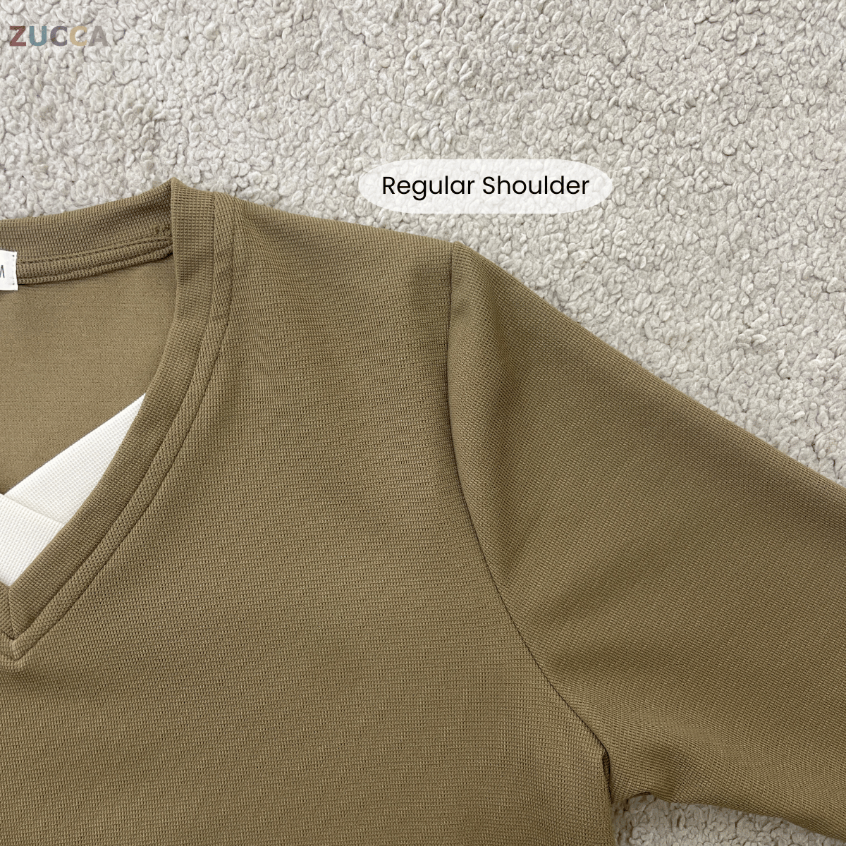 ZUCCA SYIFA MODERN LAYERED V-NECK MODEST TOP - MA191