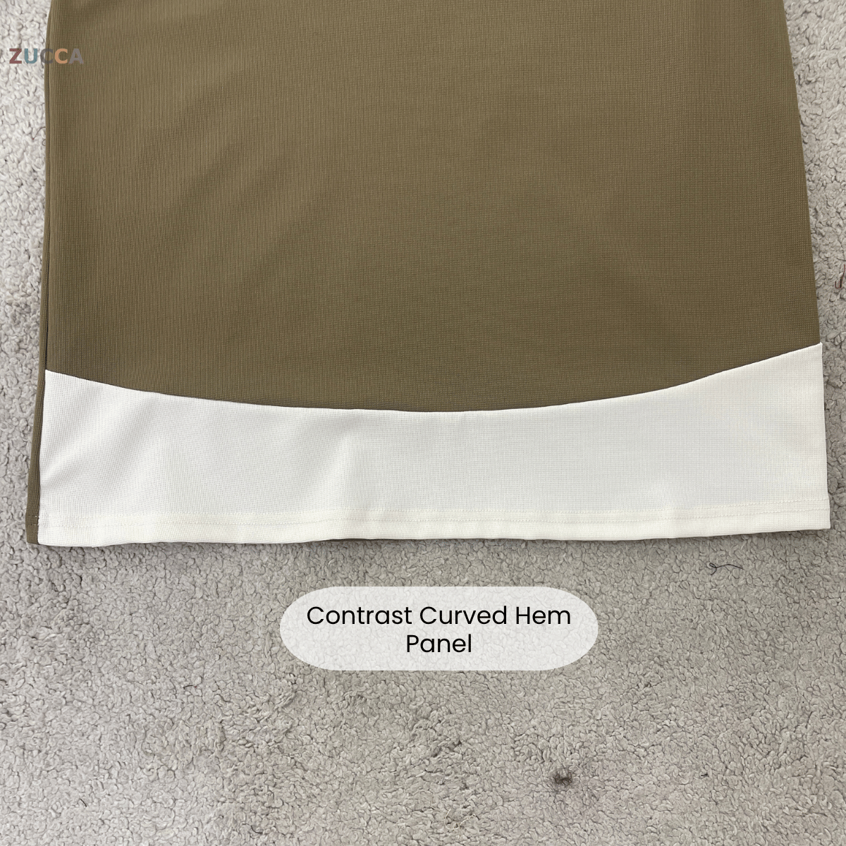 ZUCCA SYIFA MODERN LAYERED V-NECK MODEST TOP - MA191