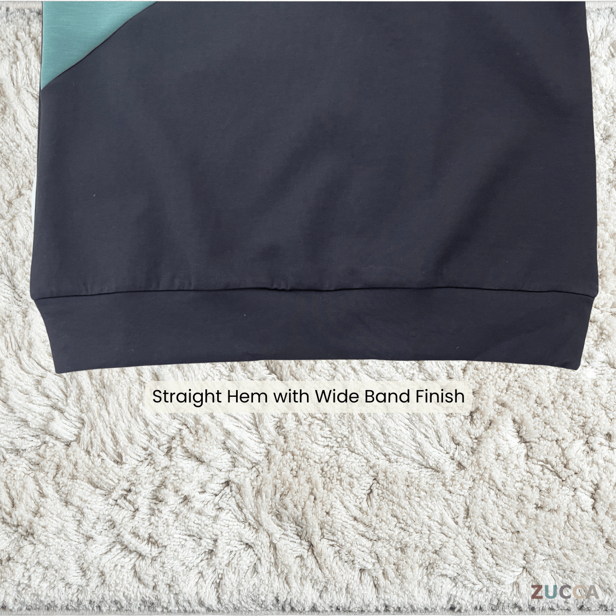 ZUCCA FELICE DUAL TONE PANEL LONG SLEEVE TOP - MA194
