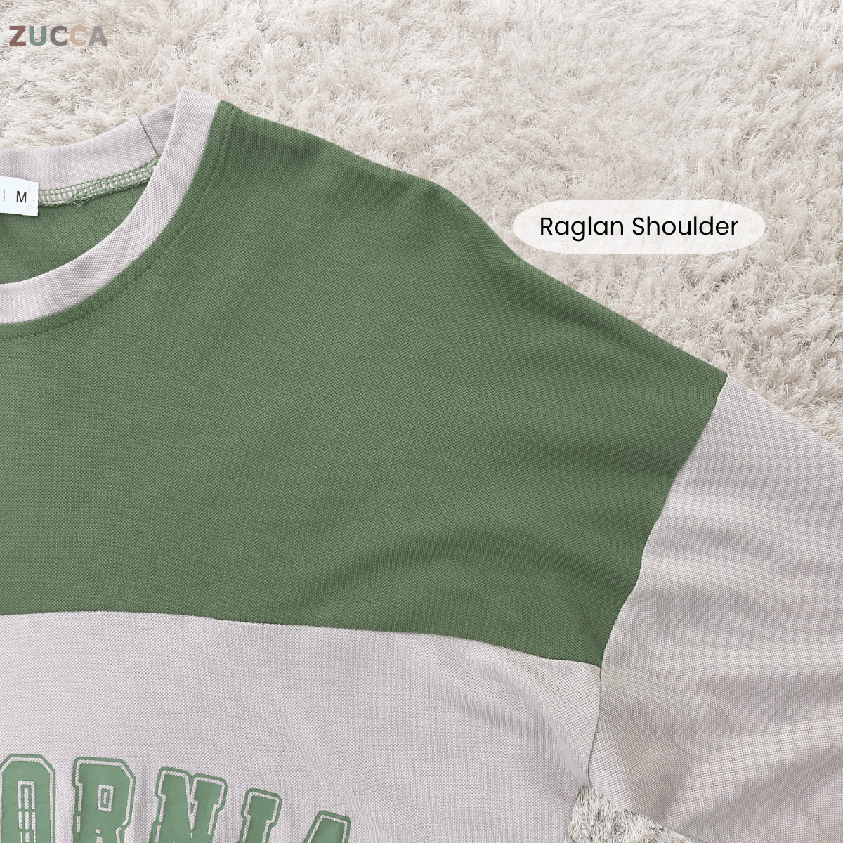 ZUCCA HADA RETRO SPORT LONG SLEEVE COLORBLOCK TOP - MA196